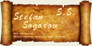 Stefan Šogorov vizit kartica